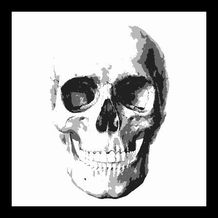 Skull Background 7 AirSick Airbrush Stencil Template