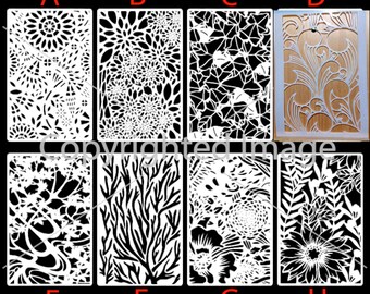 Backgrounds stencil H Airbrush art stencils artists background texture templates Mylar ships worldwide.