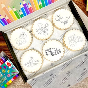 Letterbox Biscuit - Paint your own Boy | Gifts for her | Gifts for him | Personalised gifts | Gifts For Small Children  | Colouring Gifts