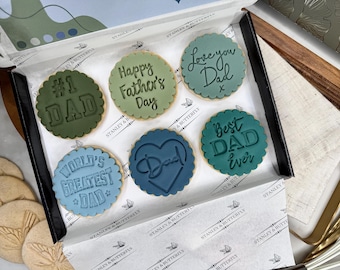 PREORDER 2026 |  Bespoke Fathers Day Biscuits In Gift Box | Cookies | Gifts for him | Gifts for Dad | Gifts for Grandad | Set: DP21B
