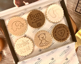 Pregnancy Biscuits - Unisex | Gifts for her | Newborn gifts | Gifts for new family | gifts for couples | Parents