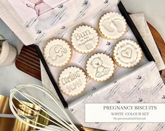 Pregnancy Biscuits in gift box | Gifts for her | Gifts for new family | gifts for couples | Parents | Pregnancy Announcement