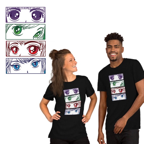 Anime Eyes Shirt Manga Tee Japanese Anime Shirt Anime Etsy