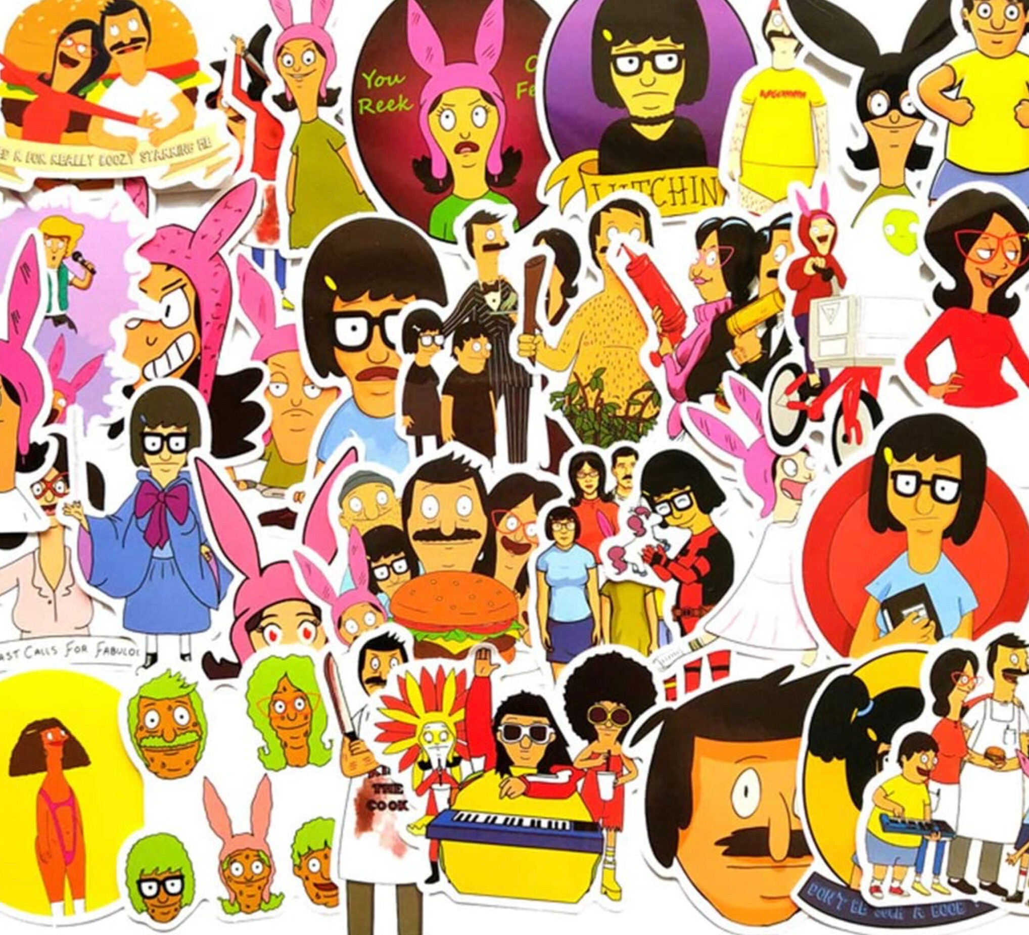 Sticker Pack Bob's Burgers Random Assortment Free Etsy