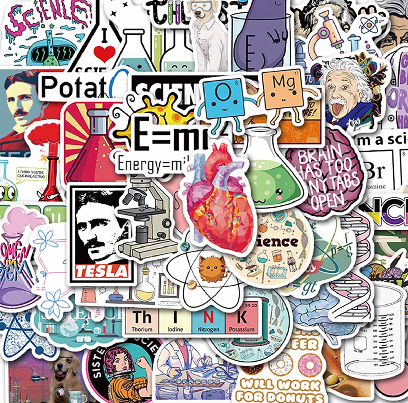 Sticker Pack Laboratory Random Assortment Free Stickers Etsy