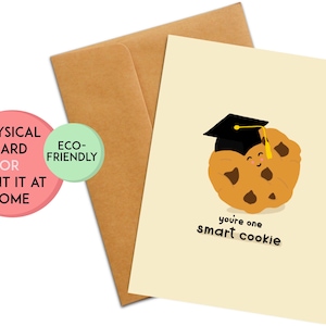 Jeu de mots de fin d'études | carte de remise des diplômes drôle | Cadeau de fin d'études | carte mignonne de remise des diplômes | carte de remise des diplômes kawaii | Cadeau de fin d'études 2025