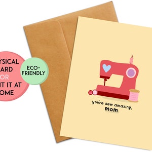 Jolie carte d'anniversaire pour maman | carte de maman | Carte d'anniversaire de maman | Cadeau maman | Cadeau d'anniversaire pour maman | Amour, couture, tricot | Cadeau de retraite pour maman