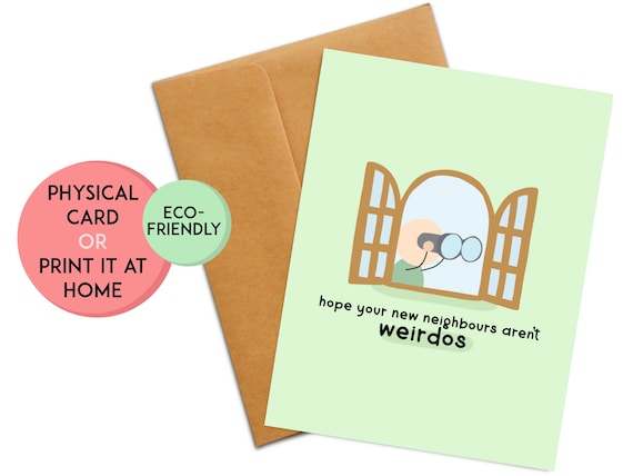Funny Housewarming Card | Funny Housewarming Gift | New House Gift | Congratulations on New Home | Moving In Gift | New Homeowner Gift