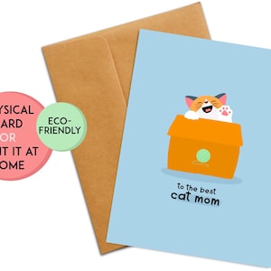 carte de jour d'anniversaire de maman de <br> Profitez-en ! Maman de chat de carte d'anniversaire | anniversaire pour maman chat | Cadeau de retraite pour maman | Du chat | Maman chat | Meilleure maman