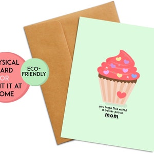 Cadeau pour l'anniversaire d'une maman | Cadeau maman | Carte de jeu de mots d'anniversaire de maman | Carte drôle pour maman | Cadeau d'anniversaire pour maman | Cadeau de retraite pour maman | Cuisine Boulangerie