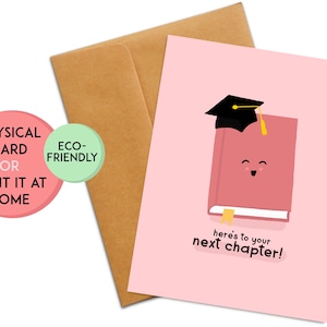 Jeu de mots de fin d'études | carte de remise des diplômes drôle | Cadeau de fin d'études | carte mignonne de remise des diplômes | de remise des diplômes 2025 | Cadeau pour diplômé 2025