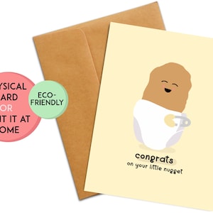 New Baby Card | Funny Baby Shower Card | Funny New Baby Card | Baby Shower Gift | Cute Baby Gift | Gift for New Mom | Gift for New Dad
