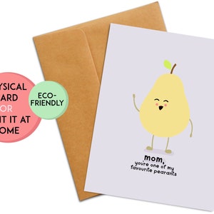 Funny Mom Birthday Card | Cute Card for Mom | Mom Birthday Pun | Funny Card for Mom | Mom Birthday Gift | Favourite Mom | Retirement Mom