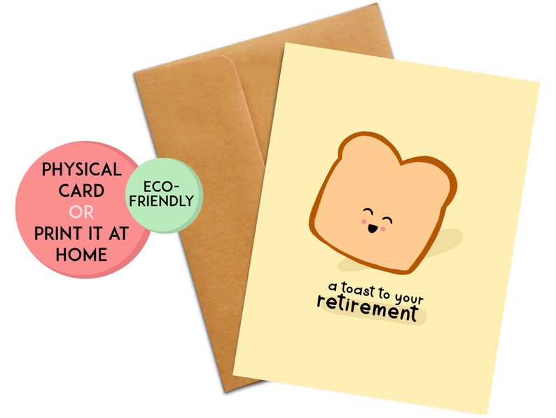 Tarjeta de jubilación divertida / Regalo de jubilación / Tarjeta con juego de palabras de jubilación / Regalo para compañero de trabajo / Tarjeta para compañero de trabajo / Linda tarjeta de jubilación imagen 1