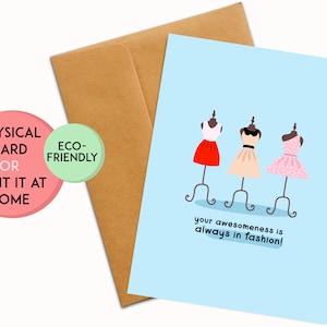 Carte de remerciements mignonne | Cadeau de remerciement girly | Carte de félicitations pour fille | Carte d'amitié | Cadeau meilleur ami | Carte de réussite