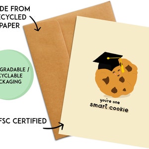 Graduation Pun Card | Funny Graduation Card | Graduation Gift | Cute Graduation Card | Kawaii Graduation Card | 2025 Graduation Gift image 2