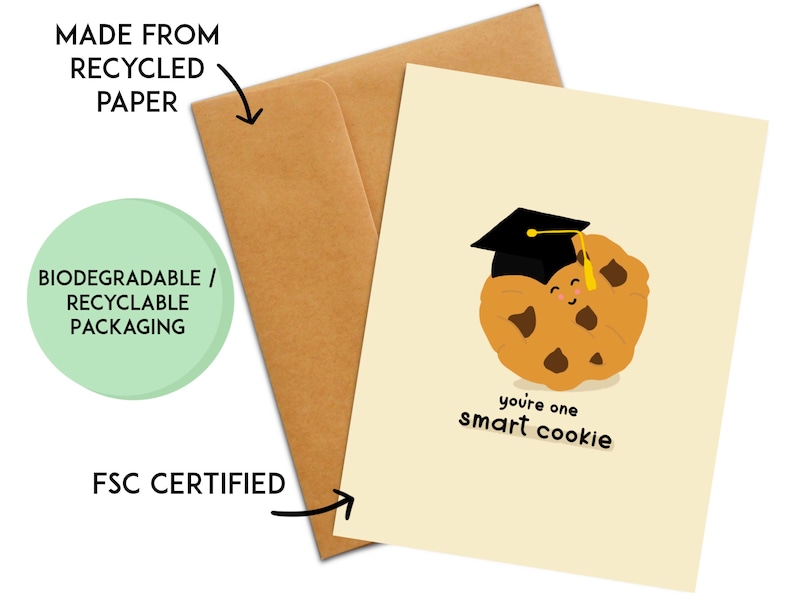 Graduation Pun Card | Funny Graduation Card | Graduation Gift | Cute Graduation Card | Kawaii Graduation Card | 2025 Graduation Gift image 2