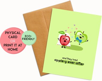 Cute Wedding Card | Pun Wedding Card | Engagement Card | Funny Wedding Card | Wedding Gift | Engagement Gift | Couple Card | Anniversary