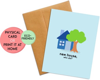 Funny Housewarming Card | Housewarming Gift | New Home Card | Cute Housewarming Gift | New Home, Congratulations, House Warming