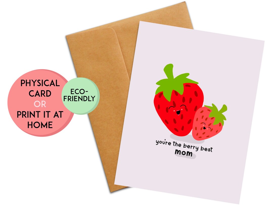 Funny Card for Mom | Cute Birthday Card for Mom | Mother's Day Gift ...
