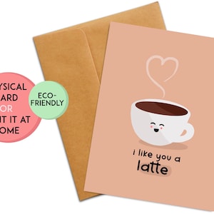 Carte d'anniversaire drôle | Carte d'anniversaire mignonne | carte postale pour amateur de café | de jeu de mots d'anniversaire | de café | Cadeau café | Je t'aime