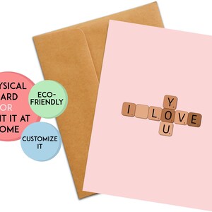 Custom Anniversary Card | Custom Anniversary Gift | Personalized Anniversary Gift | Personalized Card | Board Game Card | I Love You