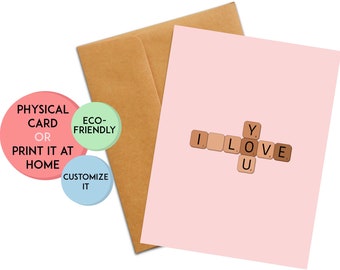 Custom Anniversary Card | Custom Anniversary Gift | Personalized Anniversary Gift | Personalized Card | Board Game Card | I Love You