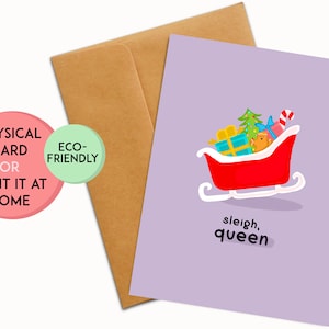 pour les Fêtes drôle de Zazzle.be Liste d'envies Vous avez des idées ? Carte de Noël amusante pour fille | Tuez la reine carte de vœux | Carte de vœux pour petite amie | Cadeau de Noël pour petite amie