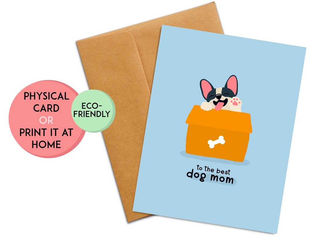 Cute Birthday Card From Dog | Anniversary Card for Dog Mom | Funny ...