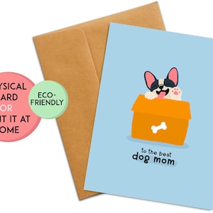 Cute Birthday Card from Dog | Anniversary Card for Dog Mom | Funny Birthday Card for Dog Mom | Retirement Card Mom | From the Dog | Dog Mom