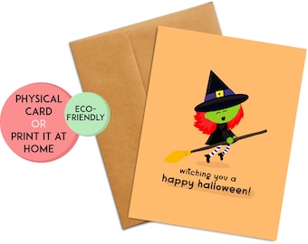Cute Halloween Card | Funny Halloween Gift | Card for Halloween | Cute Gift for Halloween | Halloween Card for Kid | Halloween Card Friend