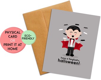 Cute Halloween Card | Funny Halloween Card | Halloween Card for Kid | Halloween Gift for Kid | Halloween Card for Friend