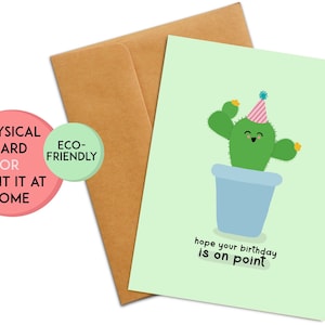 Carte de jeu de mots d'anniversaire | Carte d'anniversaire drôle | Cadeau d'anniversaire | Jolie carte d'anniversaire | Carte d'anniversaire kawaii | d'anniversaire pour enfant | Anniversaire d'enfant