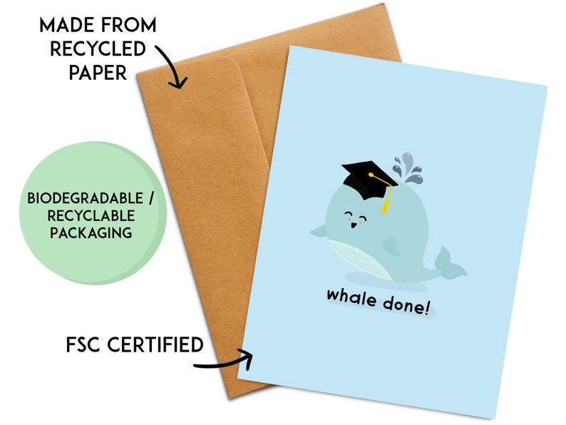Graduation Pun Card | Funny Graduation Card | Graduation Gift | Cute Graduation Card | Kawaii Graduation Card | 2025 Graduation Gift image 2