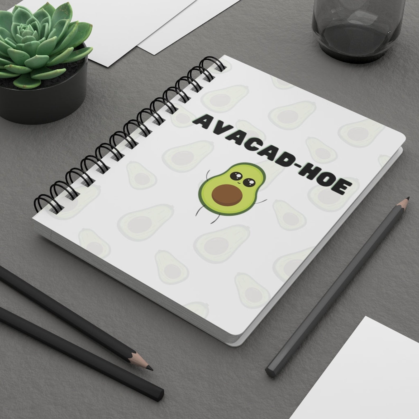 Funny Avocado Journal Etsy
