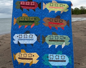 Edredón de peces de agua dulce