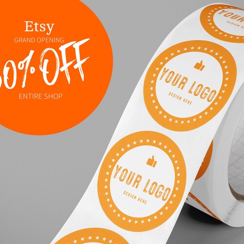 2 Premium Gloss Weatherproof Labels Your Design Logo Etsy