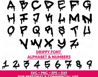 dripping paint font free