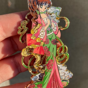 Magical girl green kimono series fantasy pin LE 60