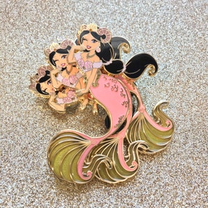 Jasmine zodiac mermaid fantasy pin Aries LE 50 Aladdin