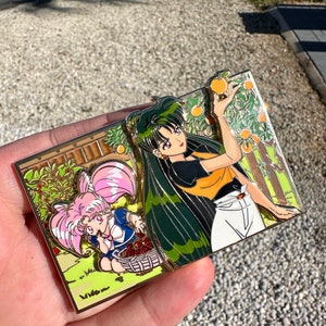 Magical girls pink and Olive 90’s weekender fantasy pin LE 50