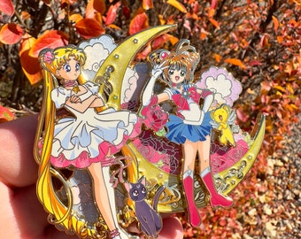 Magical girl Sakura mash up fantasy pin LE 50