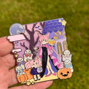 Halloween Chibi usa Wicked lady Magical girl SM  LE 50 fantasy enamel pin
