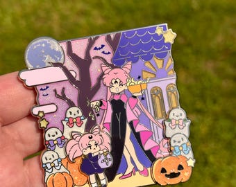 Halloween Chibi usa Wicked lady Magical girl SM  LE 50 fantasy enamel pin