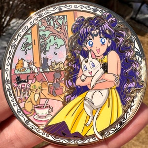 Summer magical girl cat cafe seasons fantasy pin LE 60