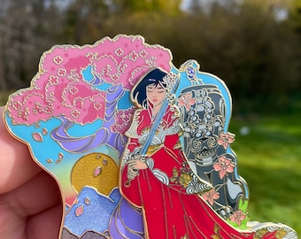 Mulan fantasy pin stone dragon crickee LE 50
