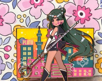 Pluto variant Magical Girl cityscape fantasy pin LE 50