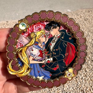Blonde magical romance girl love fantasy pin LE 50