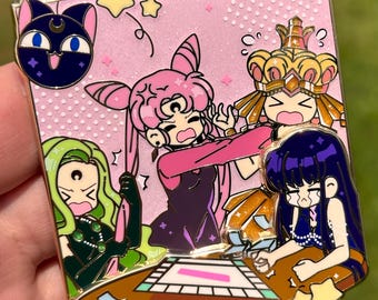 Monopoly Madness Magical Girls villains panel fantasy pin LE 75