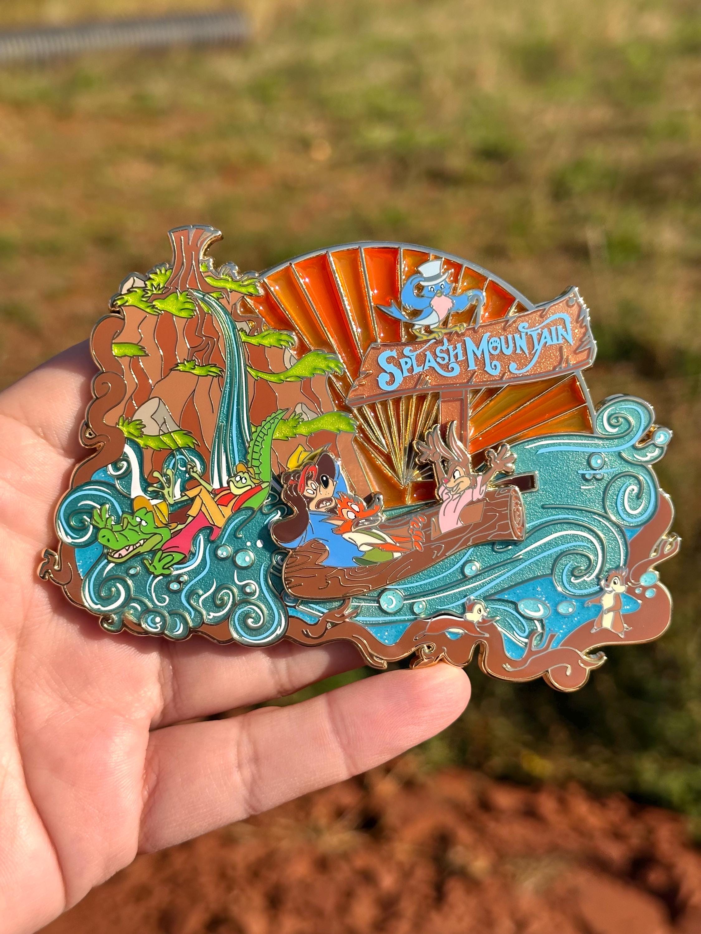 Splash mountain pin - Etsy 日本